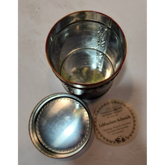 Vintage E Otto Schmidt Lebkuchen Round Cookie Tins Set of 4 - Picture 8 of 9